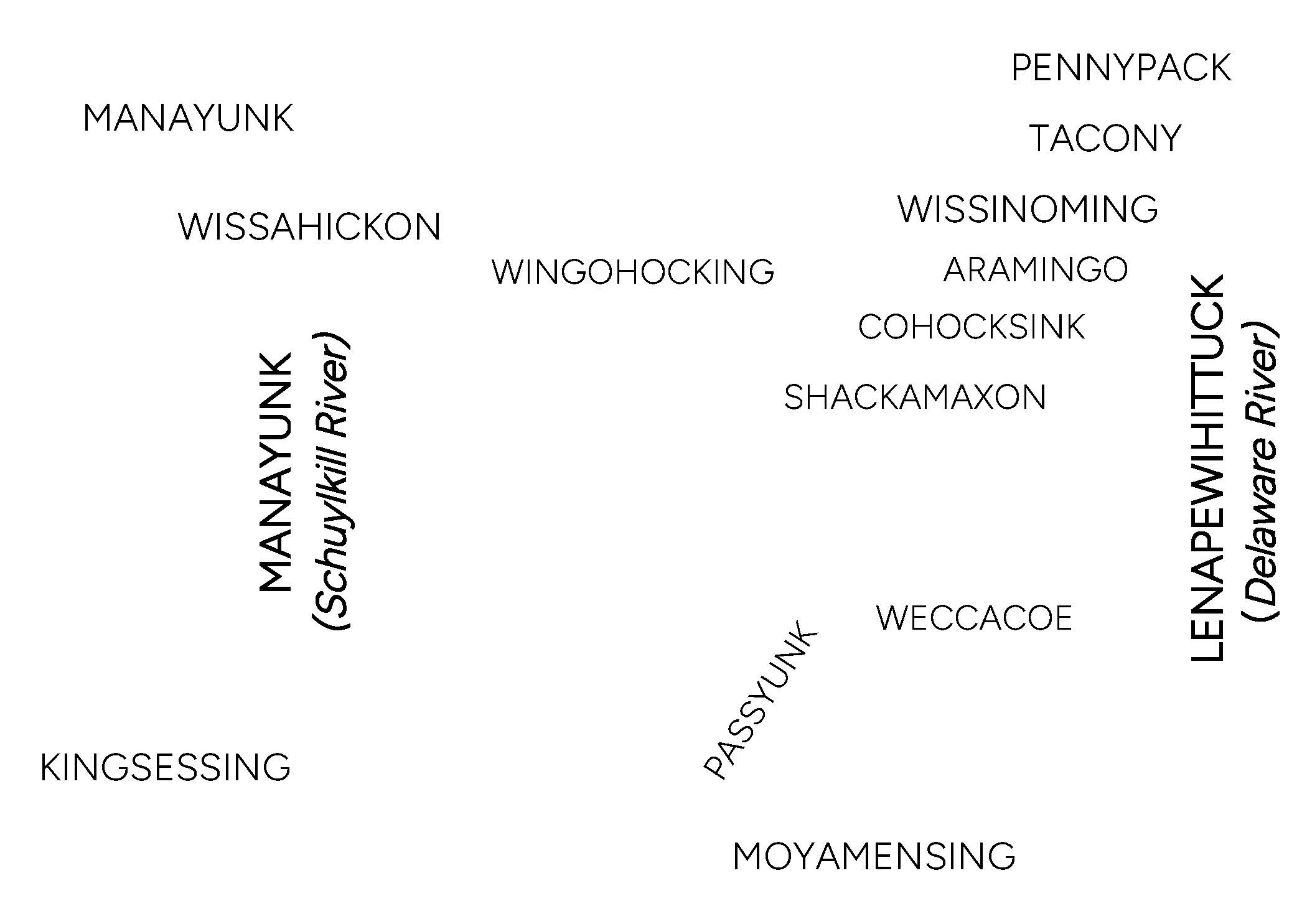 Philadelphia Lenape Placenames Final