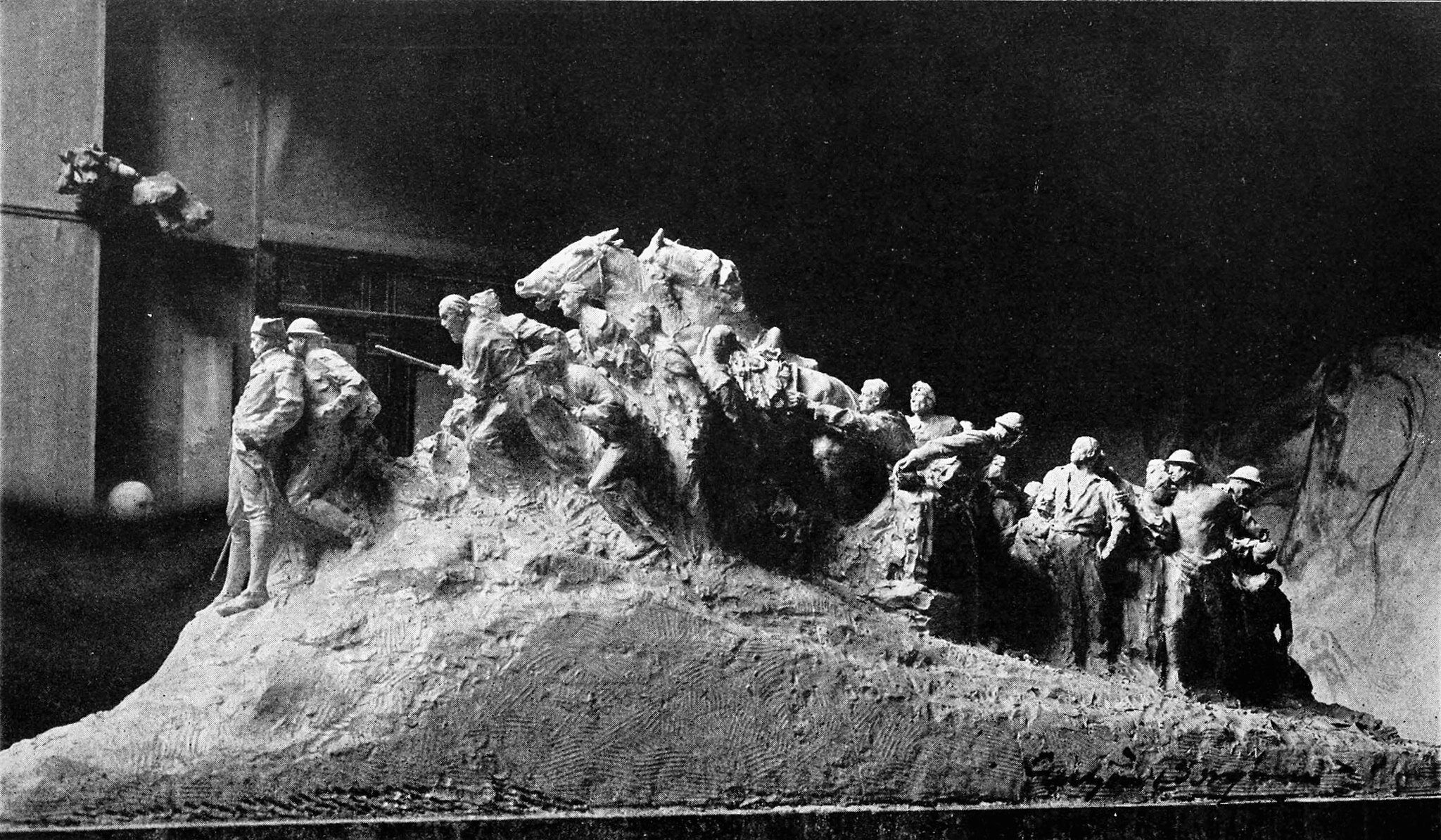 Collier's 1921 World War   Model For The Wars Of America By Gutzon Borglum